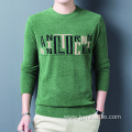 Jacquard Knit Mens Pull Over Sweater